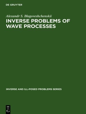 cover image of Inverse Problems of Wave Processes